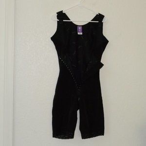 Snatched Body Faja Compression Shapewear No Bra Butt Lift Shaper XL Black